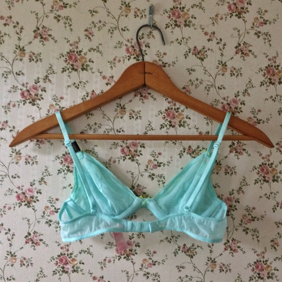 Victoria's Secret Light Blue Sheer Underwire Bra - Picture 2 of 8